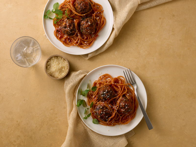 Barilla_Legume_Red Lentil Spaghetti_Mushroom Meatballs_Recipe